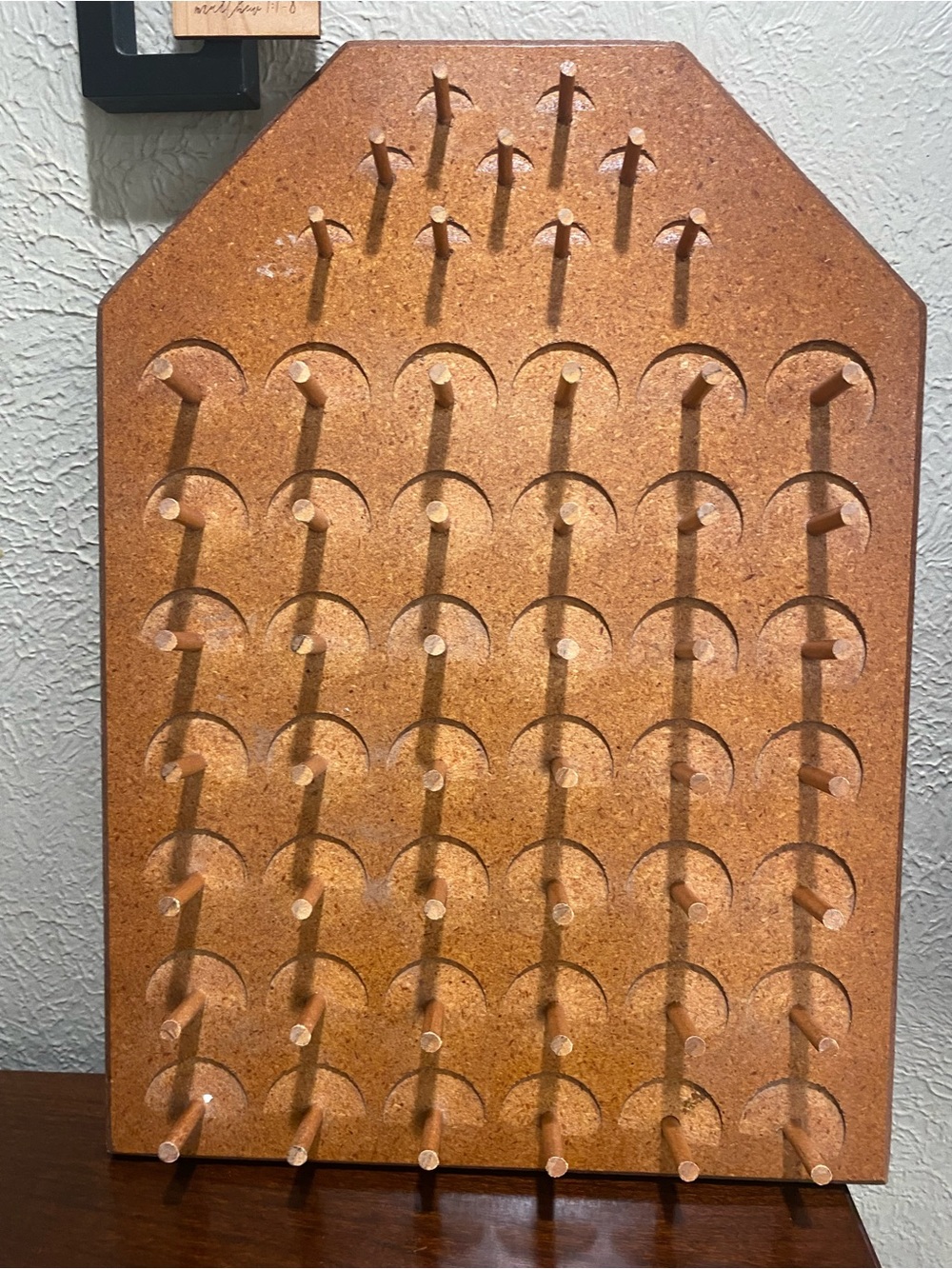 Vintage, Wood Sewing Spool/Bobbin Thread Holder, 51 Pegs